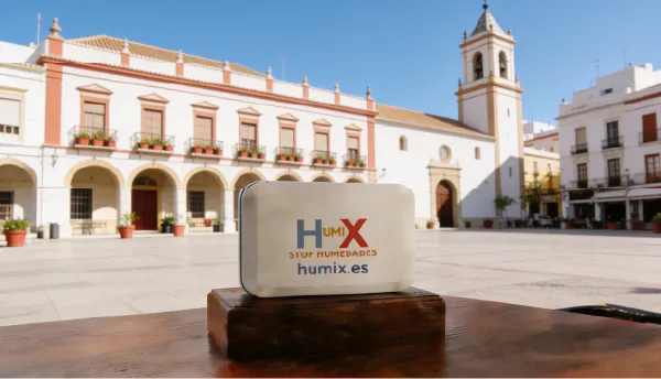 Sistema HUMIX instalado en la pared de una vivienda en Sóller